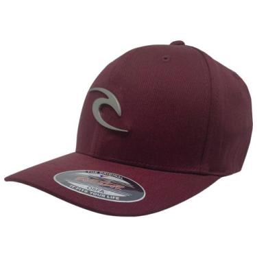 Imagem de Boné Aba Curva Rip Curl Wave Icon Metal Logo Burgundy