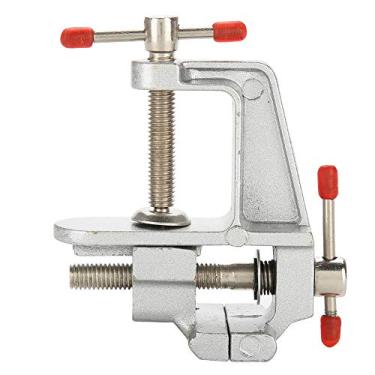 Imagem de Mini torno hobby pequeno artesanato escultura universal mesa bancada parafuso braçadeira gravura vice portátil plano 360 giratório ajustável base de ventosa para a garagem,