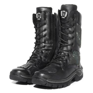 Imagem de Bota Coturno Masculina Adventure Casual Militar Proteção Marcha Cano Longo Motociclista Rocam-Masculino