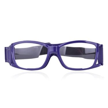 Imagem de VOLOCOVER Óculos esportivos unissex para basquete, futebol, proteção, absorção de choque, alça ajustável (roxo)