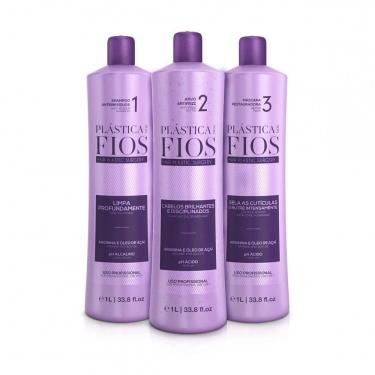 Imagem de Kit Plástica dos Fios Cadiveu Selagem Térmica 3 x 1000ml