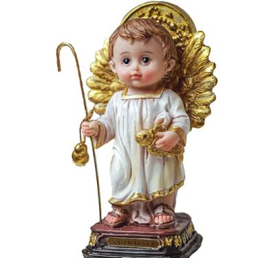 Imagem de Sacro, Imagem São Rafael Arcanjo baby resina 12cm importado