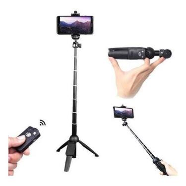 Imagem de Bastão Pau De Selfie E Tripe Bluetooth Para Celular E Câmera