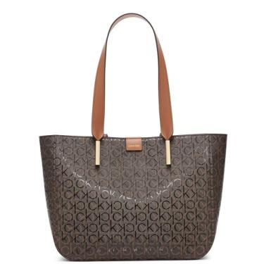 Imagem de Calvin Klein Bolsa feminina Audrey East/West, marrom/cáqui/caramelo, One Size