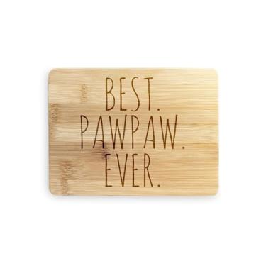 Imagem de Tábua de cortar Pawpaw, o melhor presente de pawpaw, presente para pawpaw, tábua de corte de bambu, ideia de presente de inauguração de casa, aniversário, ideia de presente de Natal (pequeno (20 x 15