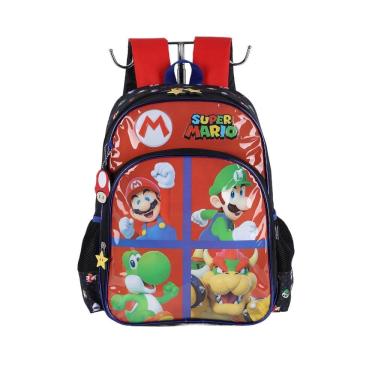 Imagem de Mochila de Costas Luxcel Super Mario Vermelho