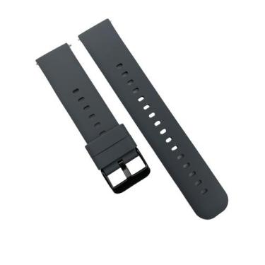 Imagem de Pulseira 20mm Silicone Soft p/ Relógio Smartwatch com Pinos - Poolsy, 