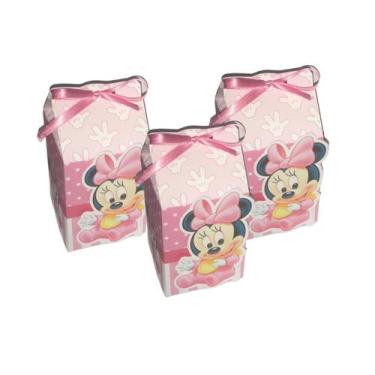 Imagem de kit 10 Lembrancinhas Caixinha Milk MInnie Decoração - KIBUNITINHO, MIN