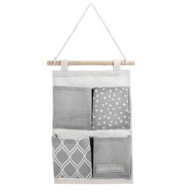 Imagem de Organizador para Pendurar de Tecido Tamanho P com 4 Bolsos - Jacki Des