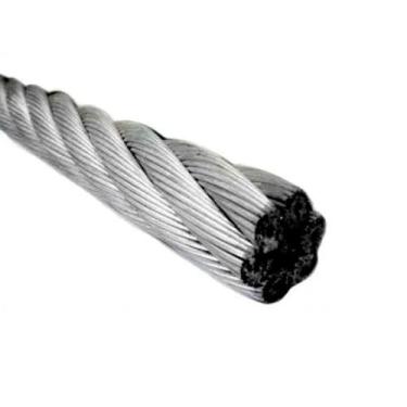 Imagem de Kit 10m Cabo de Aço Polido 3/8 Af 6 X 25 - Vonder