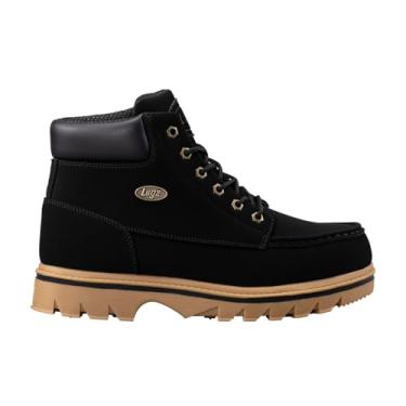 Imagem de Lugz Botas masculinas Warsaw com cadarço, Preto/Goma, 40