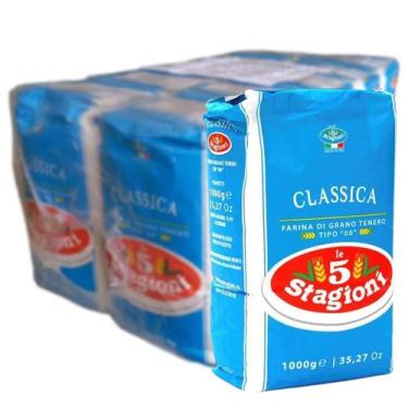 Imagem de Pack c/ 10 Farinha de trigo 00 Italiana Le 5 Stagioni - Classica