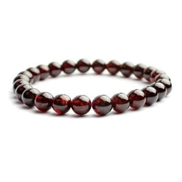 Imagem de Pulseira Pedra Natural Granada - Vorax Acessórios, P - 17cm a 17,5cm