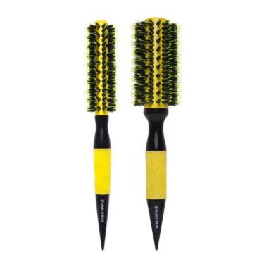Imagem de Kit 2UN escova térmica ceramica yellow 57MM 35MM marco boni - Genérico