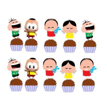 Imagem de tag de doce  monica toy 50 unid - marilinda
