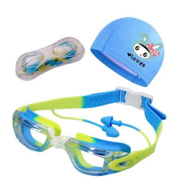 Imagem de Kit Óculos e Touca de Natação Infantil Hero Band Coleção Cores - Pools
