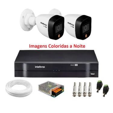 Imagem de Kit 2 Câmeras de Segurança Intelbras vhd 1220 B Color Full HD 1080p 20