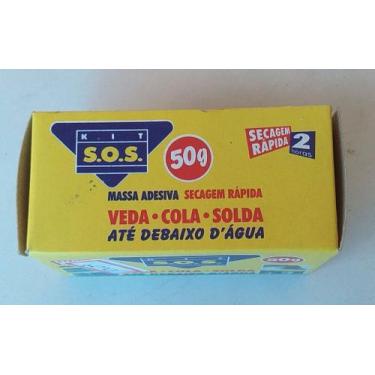 Imagem de Cola Massa SOS Epoxi Adesiva 50g e 100g, 50g