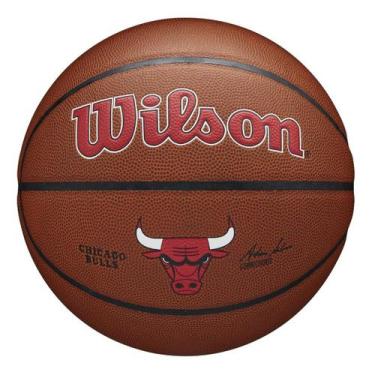 Imagem de Bola Basquete Nba Team Alliance Chicago Bulls Size 7 Wilson, Marron
