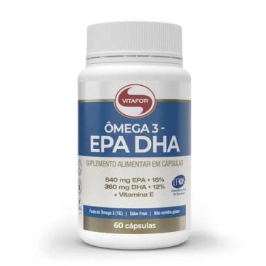 Imagem de Ômega 3 DHA 540mg EPA 360mg  Vitamina E 60 Caps Vitafor - Vitafor 