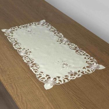 Imagem de Caminho De Mesa Bege 40x90Cm Rafimex