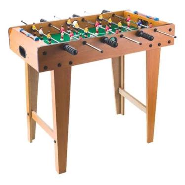 Imagem de Mesa Pebolim Infantil Criança Grande Brinquedo Jogo De Futebol 18 Joga