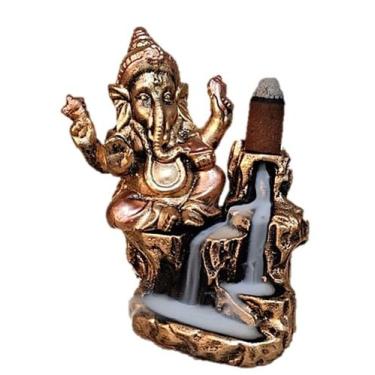 Imagem de INCENSARIO CASCATA PEDRA Ganesha ZEN Chakras - DECORE CASA 