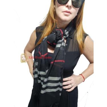 Imagem de Cachecol p Frio Neve Alta Qualidade Echarpe pashmina Inverno - A2, Pre