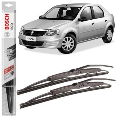 Imagem de Par Palheta Parabrisa Bosch ECO Ferro Para Logan 2007 A 2013