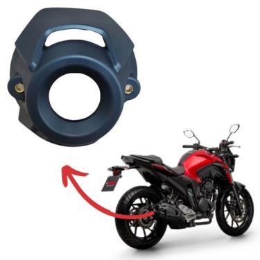 Imagem de Ponteira Protetor Escapamento Fz25 Fazer 250 2018 2019 2020 2021 2022 