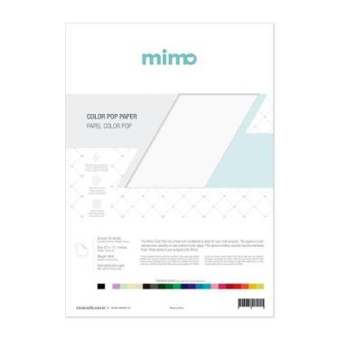 Imagem de Papel Color Pop Branco Neve Mimo - A4 - 180 gr - 25 unds