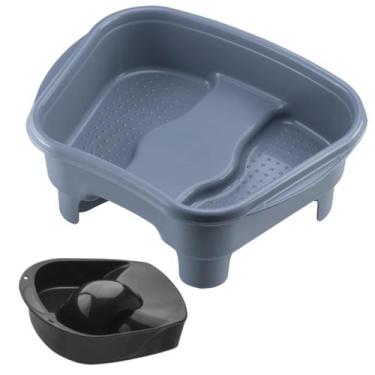 Imagem de Kit Tigela mão + Bacia Pés Pedestal Pedicure Manicure Salão Beleza Mul