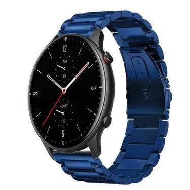 Imagem de Pulseira De Aço Para  Gtr2 / Gtr2e Cor Azul - 123smart