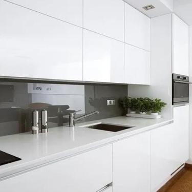 Imagem de Papel de Parede Adesivo Vinil Branco Vinílico Tipo Contact Para Móveis