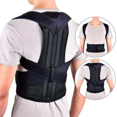 Imagem de Colete Cinta Corretor Postural Imã Duplo Ajustável Unissex - Thata