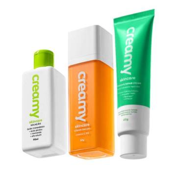 Imagem de Kit Creamy Skincare Vitamina C Tranexâmico Hidratante Reparador (3 pro