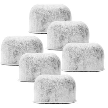 Imagem de Pacote com 6 filtros de água de carvão de substituição para máquinas de café Keurig e Breville BWF100 - Filtros compatíveis com Keurig 2.0 1.0 e Breville BWF100 para máquinas de café de modelos mais