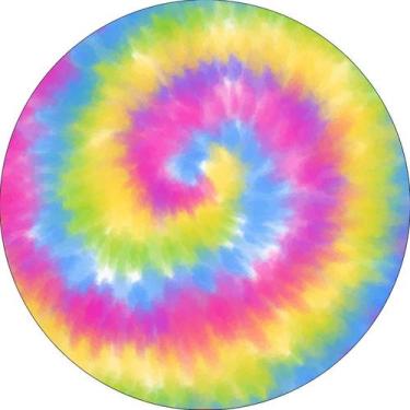 Imagem de Painel De Festa Redondo 1,50x1,50 - Tie Dye Cores 010 - Via Cores