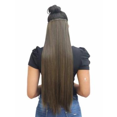 Imagem de Aplique Tic Tac Liso 70 Cm - Idêntico Ao Humano - Longo Com Volume - I