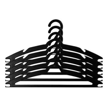 Imagem de Kit Cabide De Roupa Plástico Reforçado Resistente10 Unidades - LUKKA