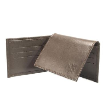 Imagem de Carteira Masculina Couro Completa Luxo Espaço CNH Notas Envio Para Tod