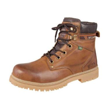 Imagem de Bota Adventure Cano Médio Couro Nobuck Azimute - Pedra - Castor, 40