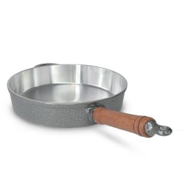 Imagem de Frigideira Fundida Alumínio Batido Grosso Com Tampa 26cm - Fund Lar, C