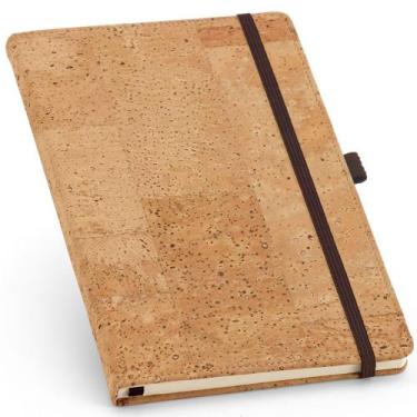 Imagem de Caderneta Capa Cortiça 9,7x14,5cm 80 Folhas Sem Pauta - TopGet