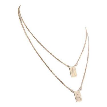 Imagem de Escapulário Ouro 18k Maciço Cadeado Aparecida Sagrado 70 Cm - JOIE JOI