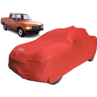 Imagem de Capa Automotiva Para Pick-up Fiat 147 Tecido Helanca - Mz, Vermelha