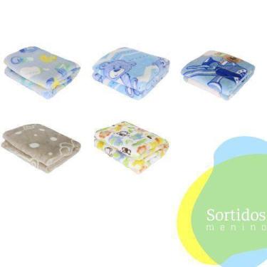 Imagem de Kit 2 Mantas Bebe MicroFibra Prime 90x110cm -  100% poliéster - Hazime