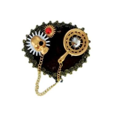 Imagem de Tapa Olho Luxo Pirata Steampunk Festas - MC Presentes
