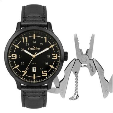 Imagem de Relógio Masculino Condor Analógico Preto CO2115MYU/K5P + Kit