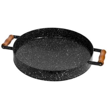 Imagem de Disco Esmaltado Alto com Alça e Borda Chapa Bifeteira Ø43cm - Qualinox